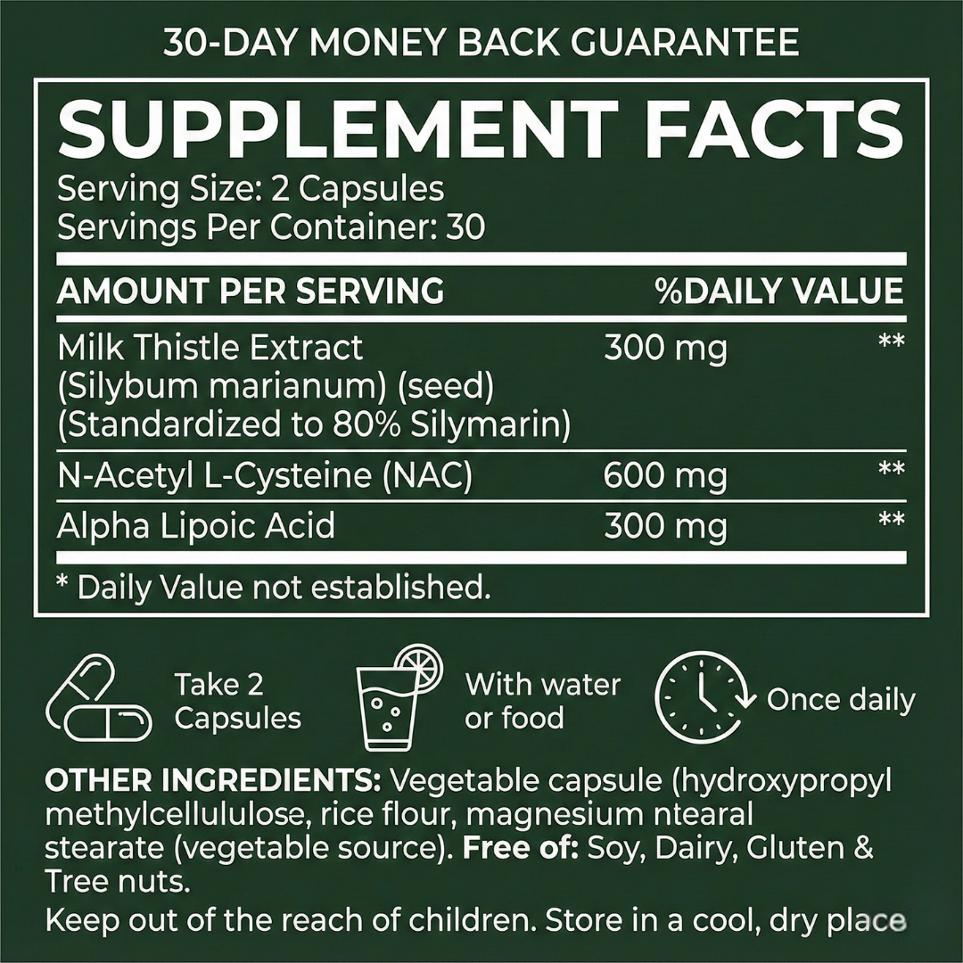 NovaNest™ Milk Thistle Liver Detox & Colon Cleanse