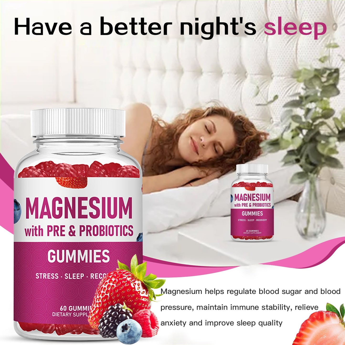 Magnesium Gummies - Improves Your Sleep + Lowers Resting Heart Rate